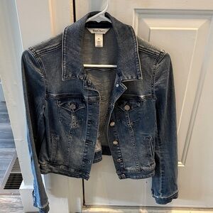 White House Black Market Blue Denim Jacket